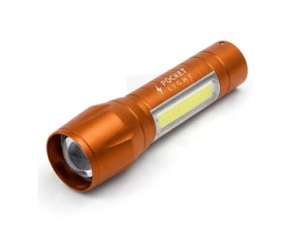PocketLight Dual Pro — Lampe Tactique Double Éclairage 800 Lumens Rechargeable USB-C
